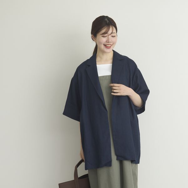 TUTIE./リネンハーフスリーブジャケット